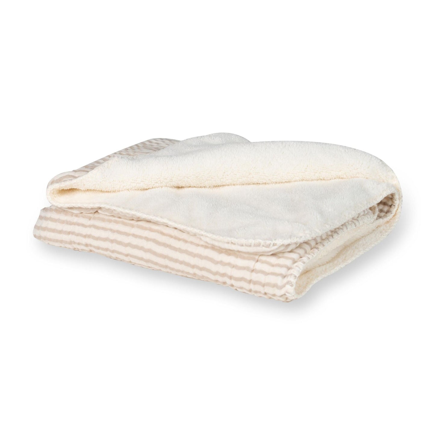 wiegdeken teddy natural, stripes - QUAX