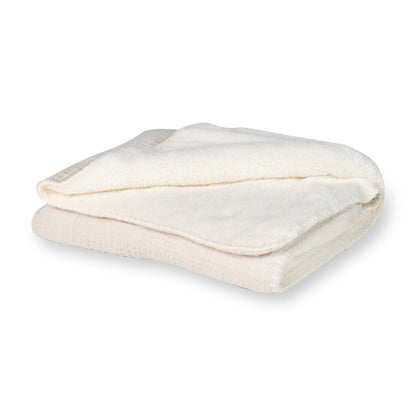 wiegdeken teddy natural, clay - QUAX