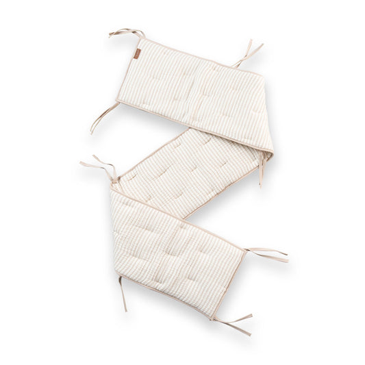 bed/parkomrander muslin natural, stripes - QUAX