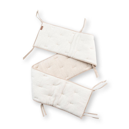 bed/parkomrander muslin natural, clay - QUAX