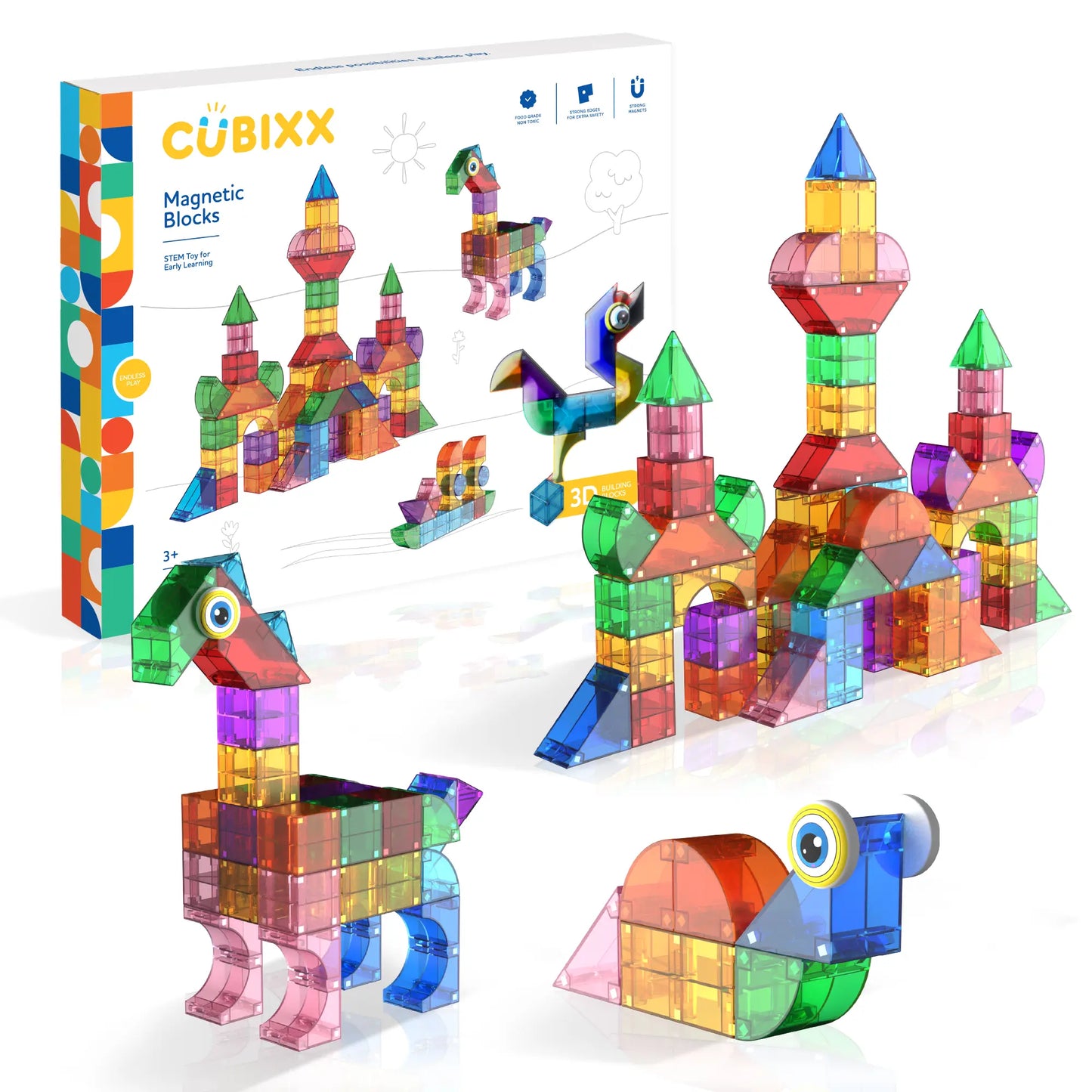 magnetische blokken 85 st. - CUBIXX