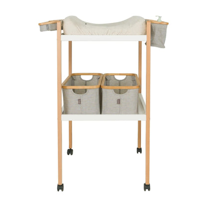 luiertafel mori, wit/naturel - QUAX