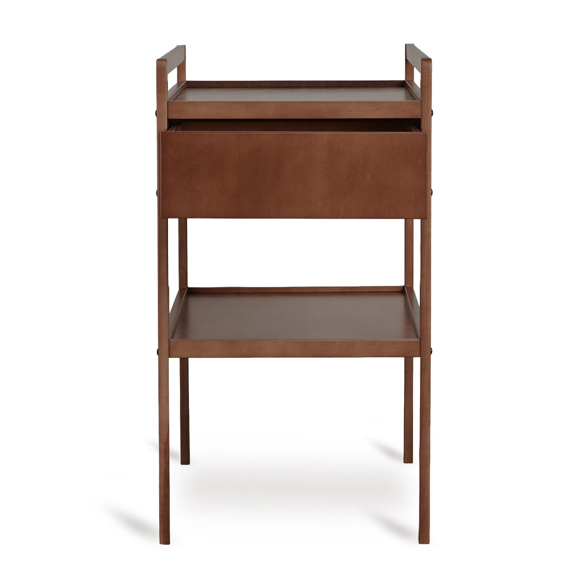 luiertafel met lade mori, walnut - QUAX