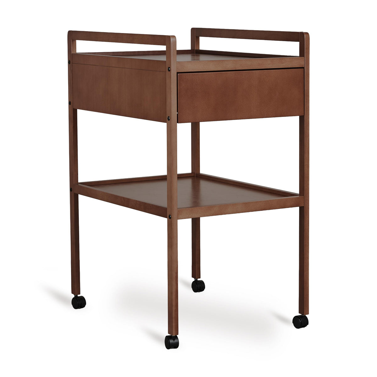 luiertafel met lade mori, walnut - QUAX