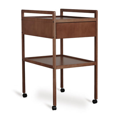 luiertafel met lade mori, walnut - QUAX