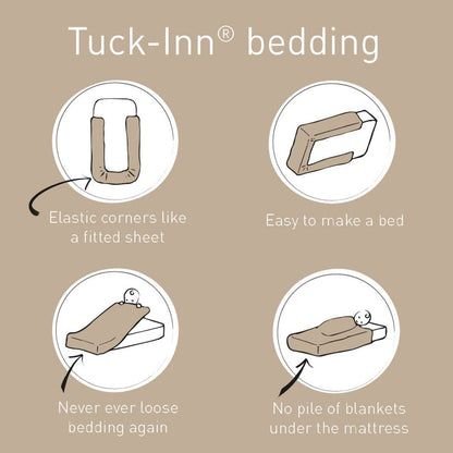 deken bed 60 x 120, corduroy sand - WITLOF FOR KIDS