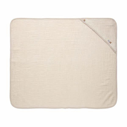badcape pure cotton, sand - BEBE JOU