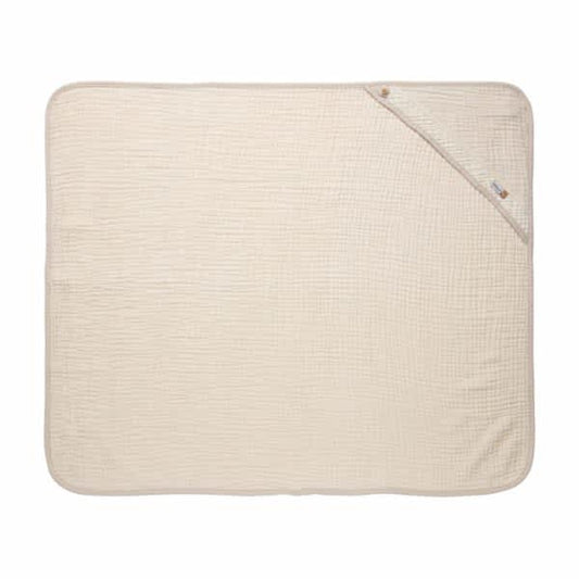 badcape pure cotton, sand - BEBE JOU