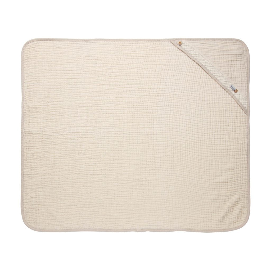badcape pure cotton, sand - BEBE JOU