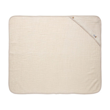 badcape pure cotton, sand - BEBE JOU