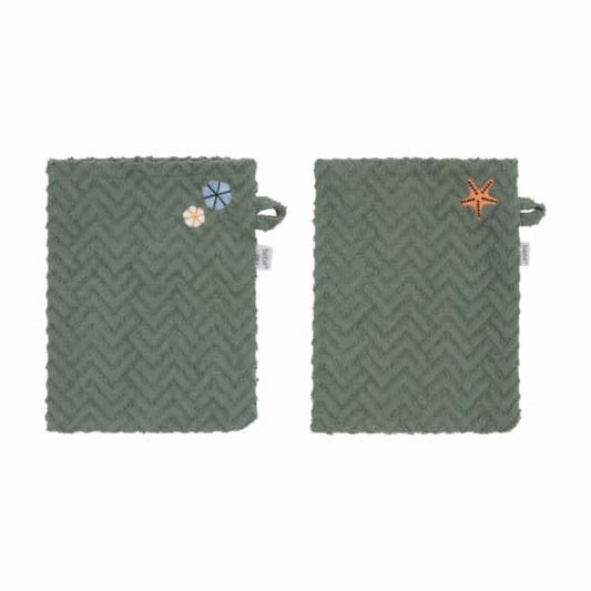 washand badstof 2-pack, ocean vibes - BEBE-JOU