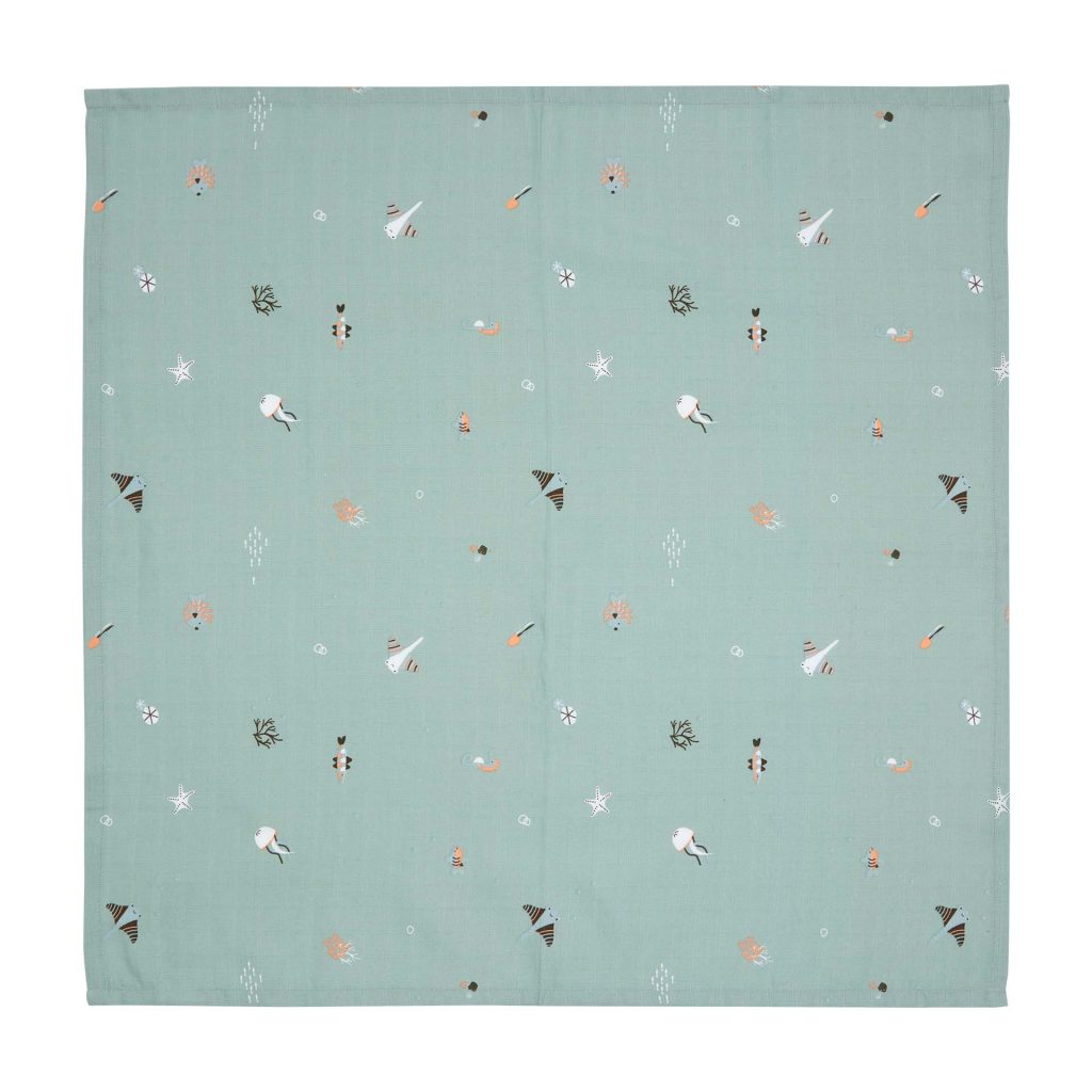 verzorgingsdoek 3-pack, ocean vibes - BEBE-JOU