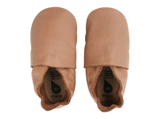 schoentjes soft soles simple, caramel - BOBUX