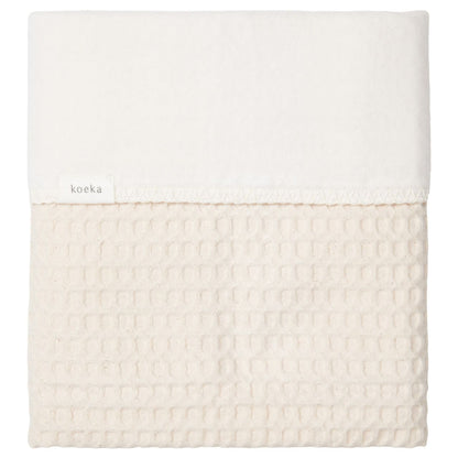 wiegdeken amsterdam cotton fleece, natural - KOEKA
