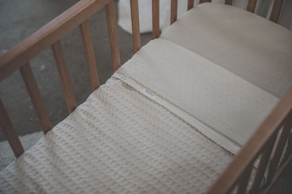 wiegdeken amsterdam cotton fleece, natural - KOEKA