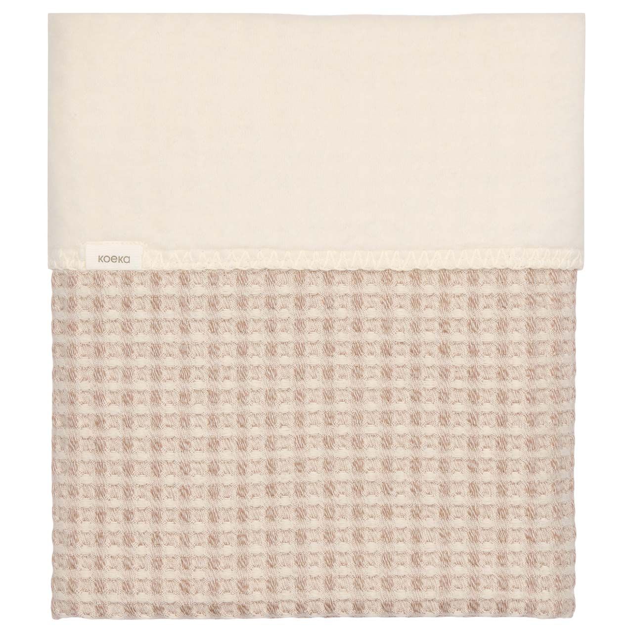 wiegdeken amsterdam cotton fleece, crumble - KOEKA