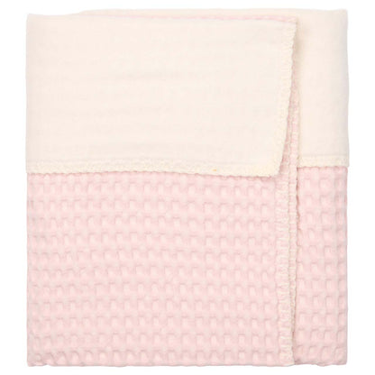 wiegdeken amsterdam cotton fleece, cotton candy - KOEKA