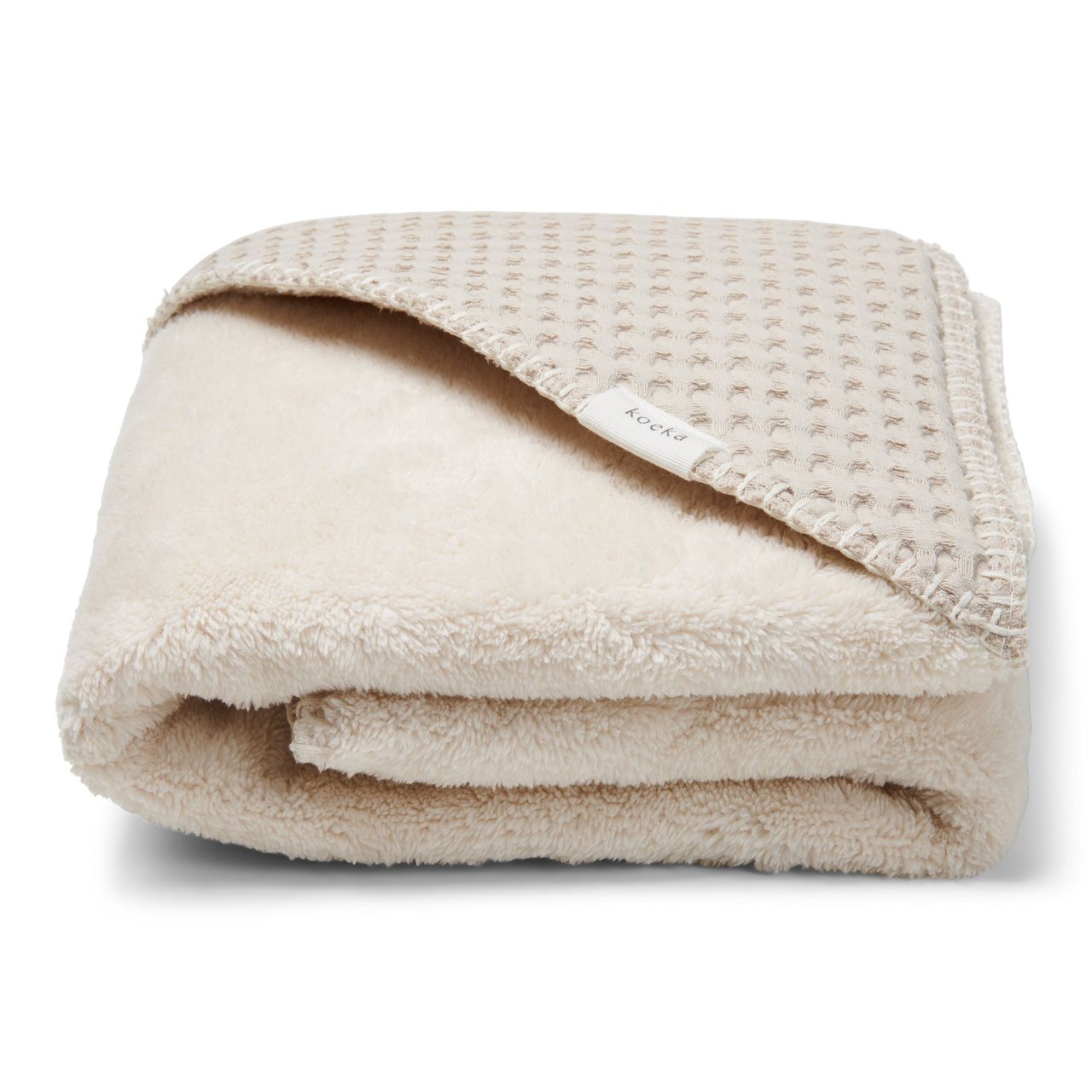 wikkeldeken oslo teddy, sand - KOEKA