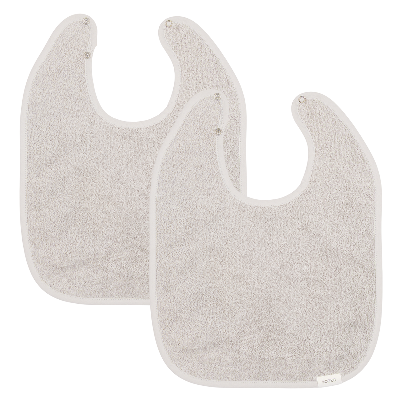 slabbetje, 2-pack dijon daily, stone - KOEKA