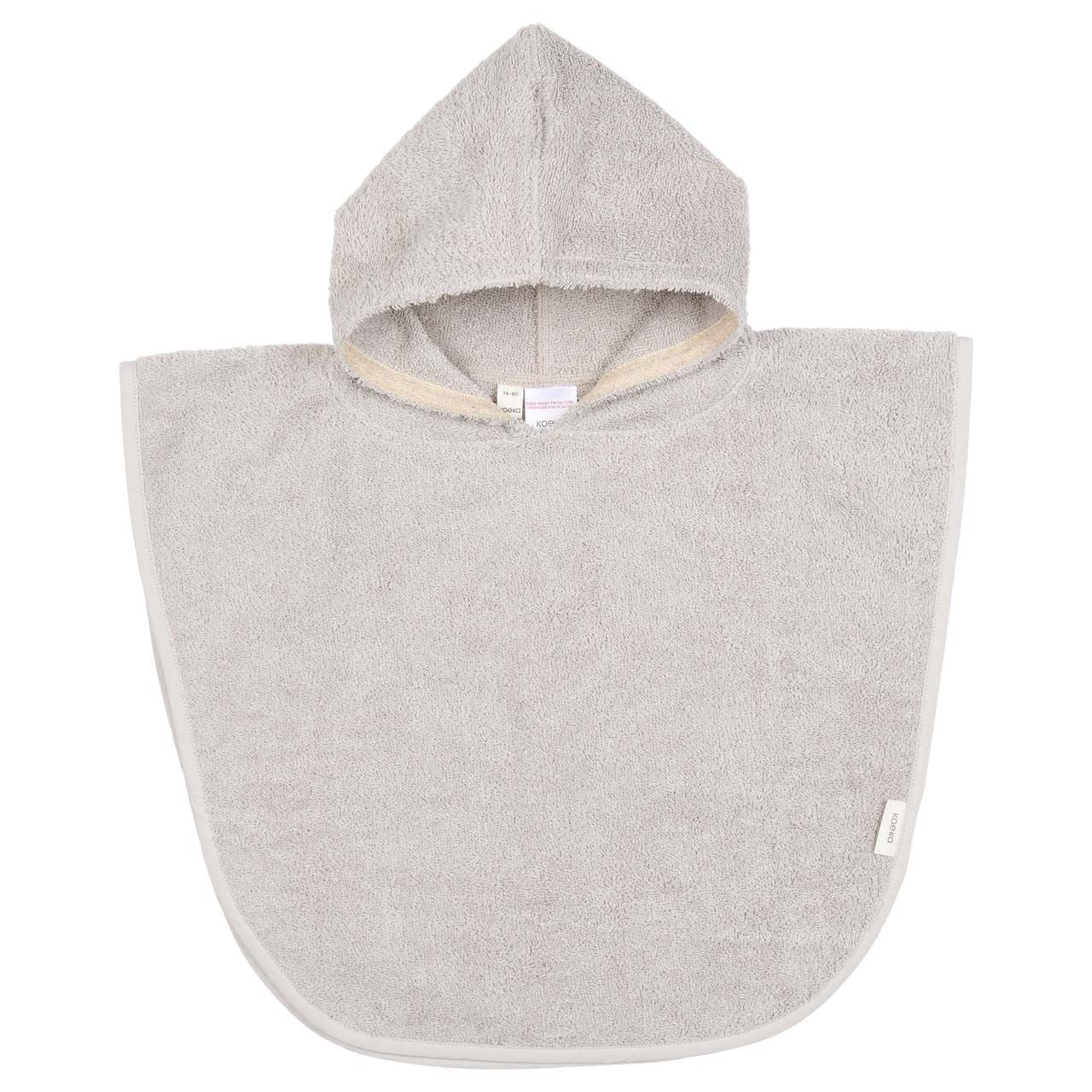 poncho dijon daily, stone - KOEKA