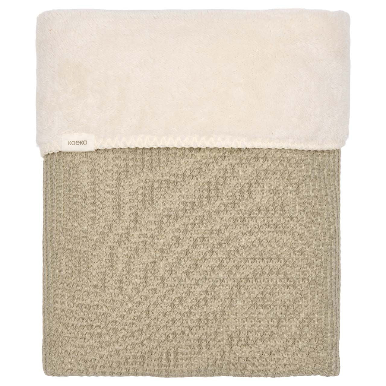 wiegdeken malaga teddy, sage - KOEKA