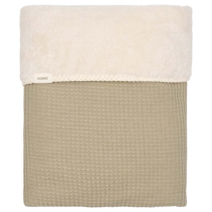 wiegdeken malaga teddy, sage - KOEKA