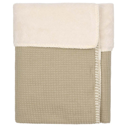 wiegdeken malaga teddy, sage - KOEKA