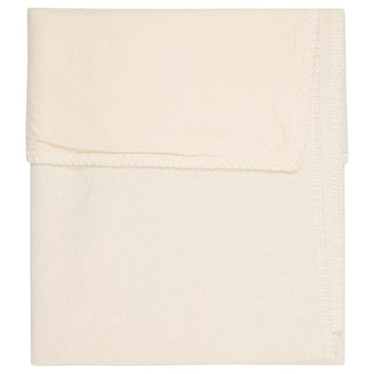 ledikantdeken runa flanel, warm white - KOEKA