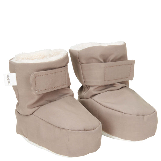 booties calgary, 0-6 mnd., taupe - KOEKA