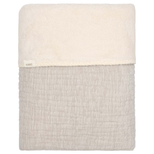 wiegdeken rivoli teddy, stone - KOEKA