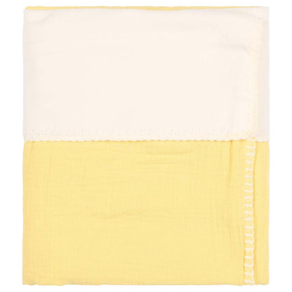 wiegdeken faro cotton fleece, honey - KOEKA