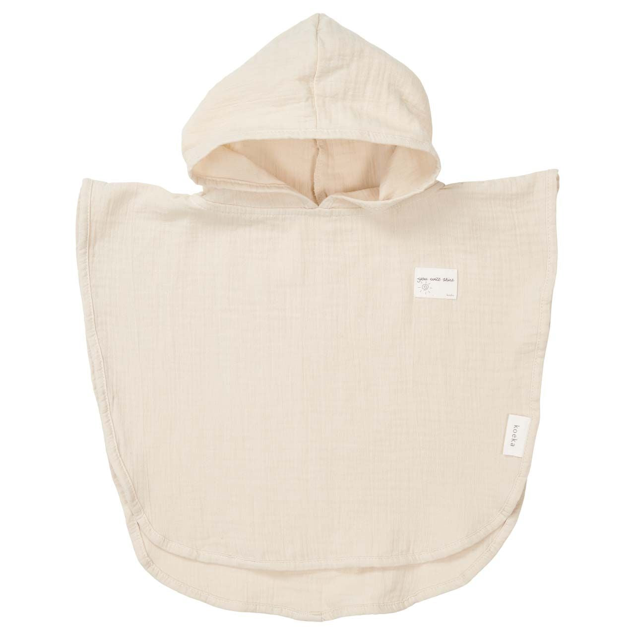 poncho faro, warm white - KOEKA