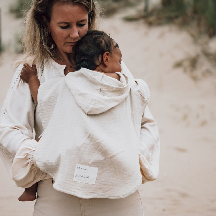 poncho faro, warm white - KOEKA