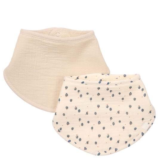 kwijlslabbetje 2-pack lugo, off white - KOEKA