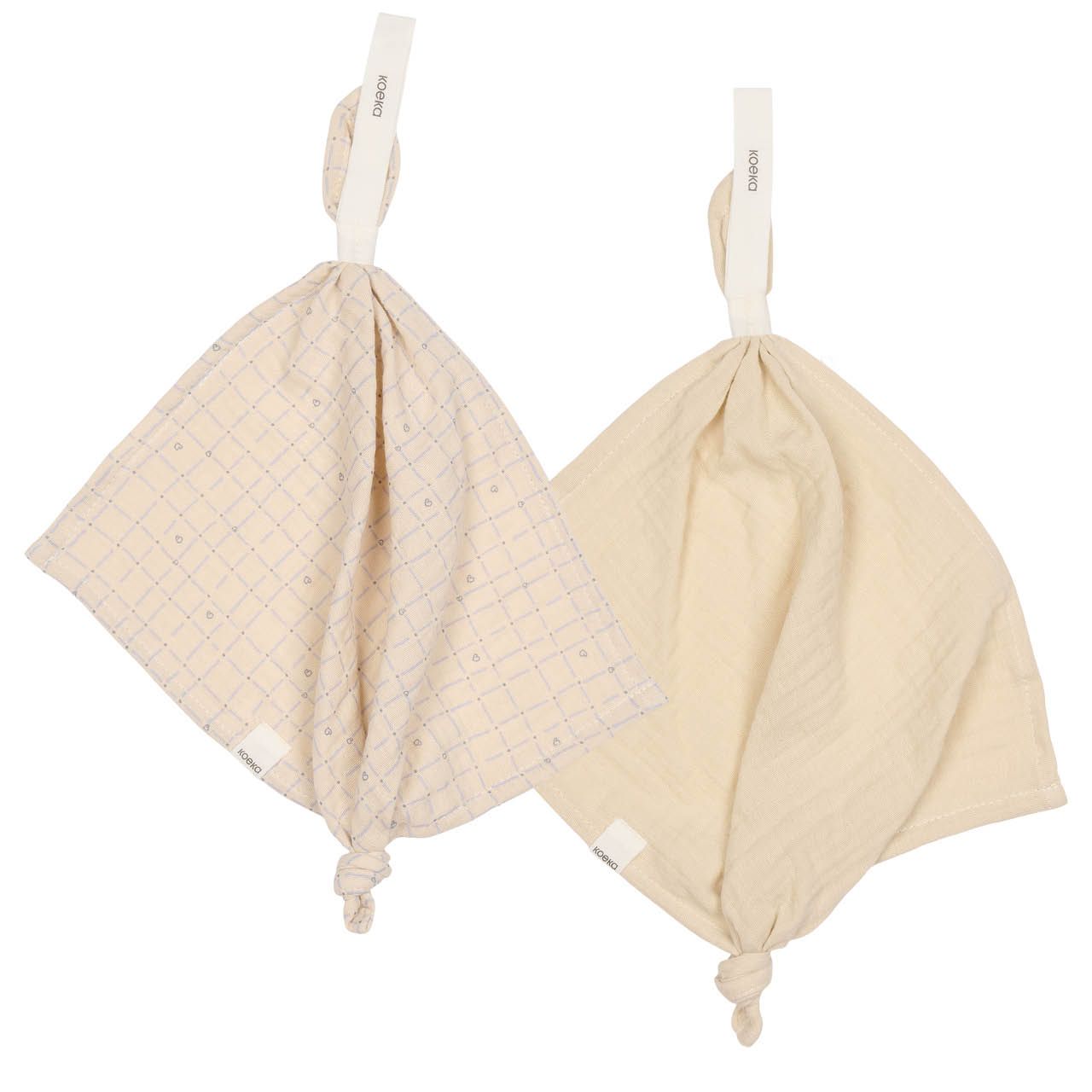 fopspeendoekje 2-pack lind, warm white - KOEKA