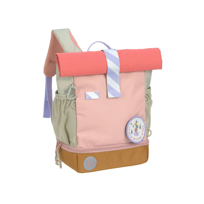 rugzak rolltop sunny explorer, rose pink - LÄSSIG