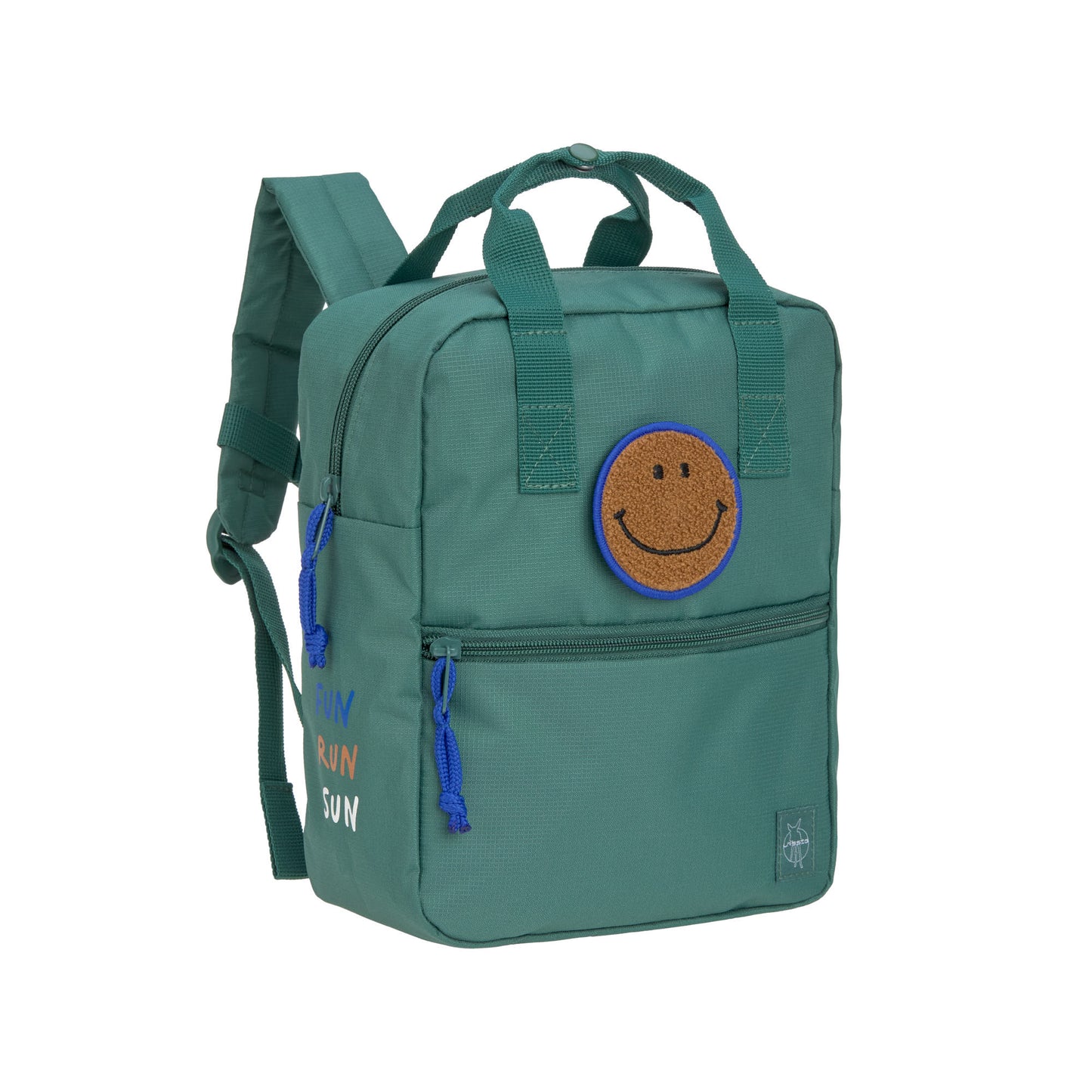 rugzak mini square little gang, dark green - LÄSSIG