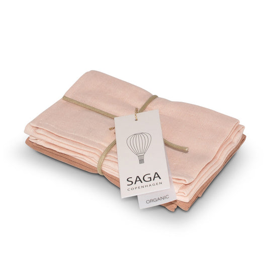 monddoek 50x50, mix coral - SAGA