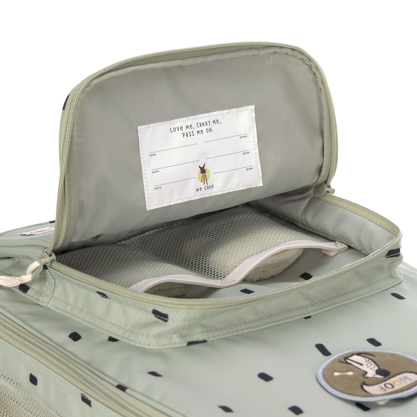trolley happy prints, light olive - LÄSSIG
