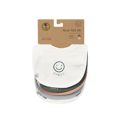 slabbetjes, 5-pack, tiny smile - LÄSSIG