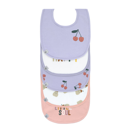 slabbetje 5-pack happy fruits, cherry - LÄSSIG