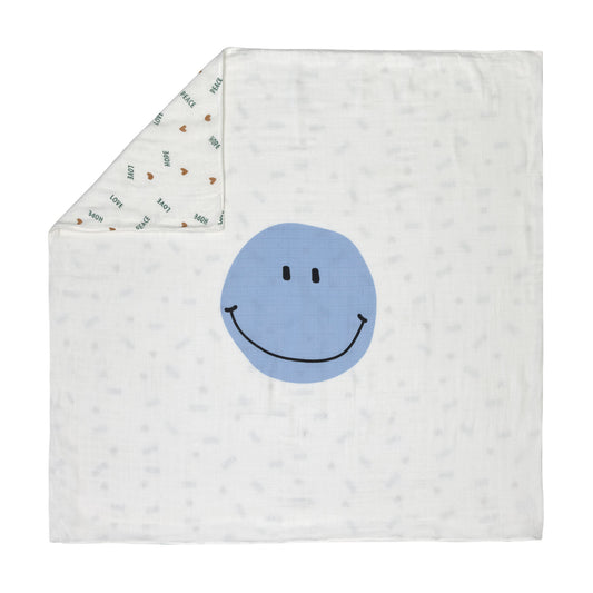 babydeken happy rascals, smile - LÄSSIG