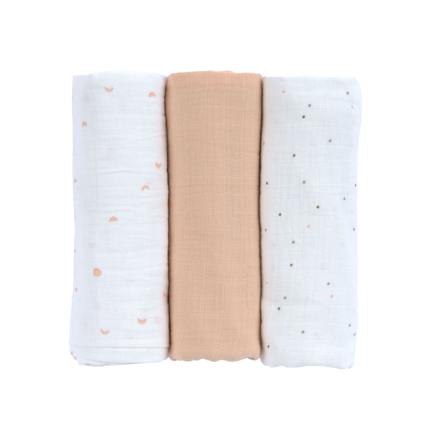 verzorgingsdoek, 3-pack, moon peach – LÄSSIG