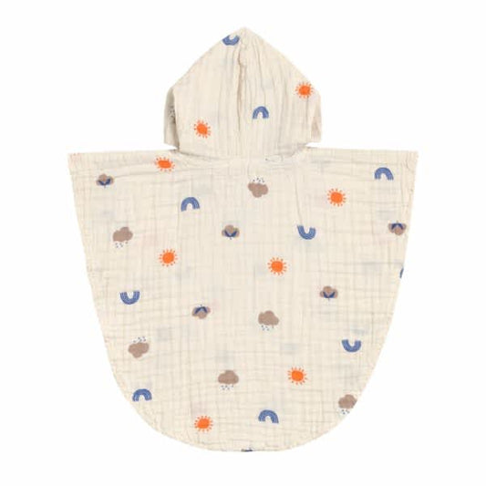 poncho mousseline nature, beige, 1-3 jr. - LÄSSIG