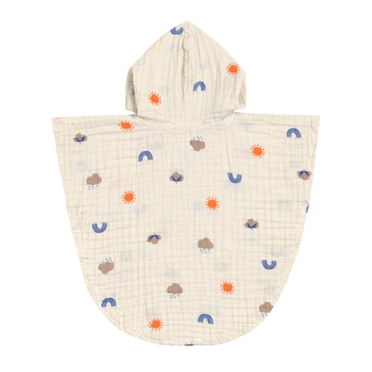 poncho mousseline nature, beige, 1-3 jr. - LÄSSIG