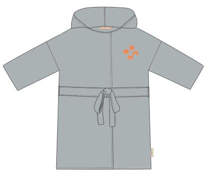 badjas small blossom, 24-36 mnd. light blue - LÄSSIG