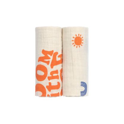 verzorgingsdoek nature, 2-pack, beige - LÄSSIG
