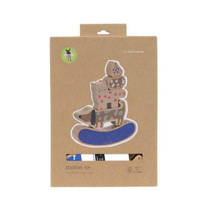 stapelspeelgoed wood, little mateys - LASSIG