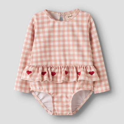badpak checked, misty rose - LIL'ATELIER