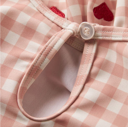 badpak checked, misty rose - LIL'ATELIER